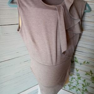 Alter bodysuit ruffled sleeveless shirt